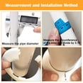 thumbnail image 4 of 12 cubiertas para tuberías de radiador, cubiertas de plástico para tuberías de agua, cubiertas de tuberías blancas para decoración de tuberías de 12 mm de diámetro(blanco), 4 of 7