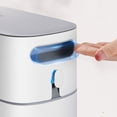 thumbnail image 3 of Trash Can, Large Capacity Narrow Trash Can With Lid For Office Black, 3 of 8
