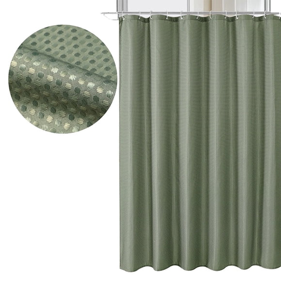 Cortina de baño cortina de ducha textil impermeable con 12 ganchos para ducha