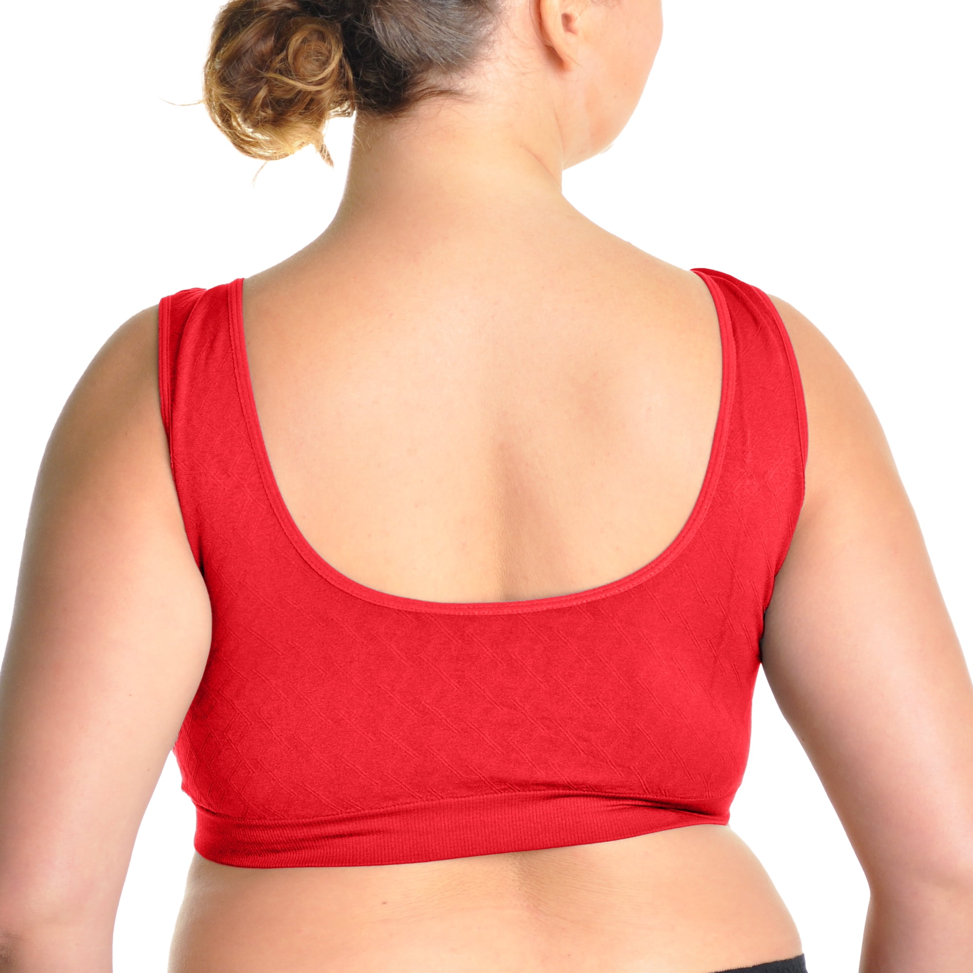 Angelina Wire-Free Seamless Classic U-Back Bralettes (6-Pack)