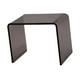 thumbnail image 5 of Mesa auxiliar de acrílico, mesa de té acrílica con borde redondo, taburete acrílico rectangular para cocina, muebles para sala de estar, mesa auxiliar Gris, 5 of 8