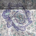 thumbnail image 6 of Blue Purple Boho Cloth Napkins, Vintage Abstract Art Floral Ethnic Tribe Washable and Reusable Dinner Napkins Set of 4, Table Napkin for Kitchen Party Birthday Wedding Hotel Housewarming 20"x20", 6 of 9
