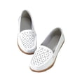 thumbnail image 3 of Avamo Chaussures Bateau pour Femmes Mocassins à Tige Basse à Bout Rond Mocassins Légers à Semelles Compensées Marche Blanc 5.5, 3 of 8
