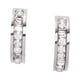 thumbnail image 3 of Aretes Mujer con Zirconia Cúbica LuckyLy, Arracadas de Acero Inoxidable de Media Luna, Modelo Dara plateado UNITALLA, 3 of 8