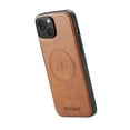 thumbnail image 3 of Compatible with iPhone 11 Magnetic Case, Classic Premium PU Leather TPU Hybrid MagSafe Ultra Slim Protective Skin Friendly Shockproof Phone Case Cover for iPhone 11, Brown, 3 of 7