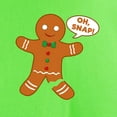 thumbnail image 3 of CafePress - Oh Snap Gingerbread Man Light T Shirt - Light T-Shirt - CP, 3 of 4