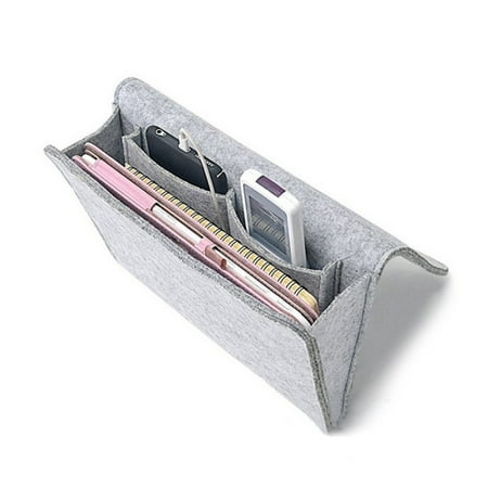 Bedside Storage Caddy Tinymills Useful Bedside Felt Caddy Storage Organizer Bedside Hanging Pocket Space Saving ()