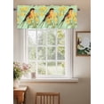 thumbnail image 2 of Yellow Sage Green Floral Curtain Valances for Windows, Vintage Summer Bird Botanical Kitchen Valance Window Treatment, Light Filtering Block Curtains for Bathroom/Bedroom/Living Room 42'' x 12'', 2 of 9