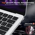 thumbnail image 6 of Compatible with MacBook Air 13 inch Case M4 2025 2024-2022 M3 M2 A3240 A3113 A2681, Matte Scratch Resistant Protective Hard Shell Cover Compatible for MacBook Air 13.6 inch Case, Crystal Clear, 6 of 18