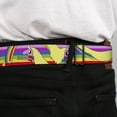 thumbnail image 4 of Cartoon Network Belt, Seatbelt Buckle Belt, Adventure Time Lady Raincorn Poses Stripe Rainbow, 34 to 52 Inches, 4 of 9