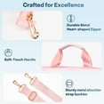 thumbnail image 6 of 13-17 Inch Laptop Bag for Women,Laptop Tote Bag,Wear and Water Resistance Laptop Shoudler Bag,16'' Lightweight Laptop Sleeve, Laptop Case Pink, 6 of 8