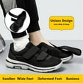 thumbnail image 4 of SKIUHS Unisex Adjustable Hook-and-Loop Mesh Shoes - Extra Wide & Deep, Soft Non-Slip Sole for Elderly, Swollen Feet & Post-Surgery, 4 of 5