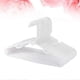 thumbnail image 2 of 20pcs Kids Clothes Hangers Practical Clothes Hangers Plastic Clothes Hangers Coat Hook for Kid Home (White), 2 of 3