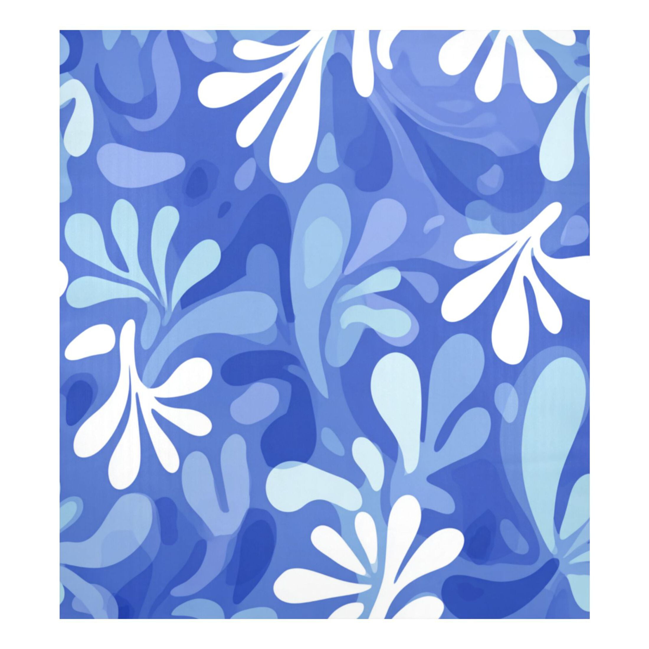 Dishwasher Magnetic Refrigerator Magnet Cover Sticker Home Decorative 23"x26" Blue Playful Splashes