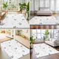 thumbnail image 4 of 8'x10' Area Rugs, Umbrella Polka Dot Indoor Outdoor Area Rug for Living Room Bedroom, Summer Cartoon Modern Abstract Art Washable Bathroom Rugs Kitchen Floor Carpet Mats Home Decor Aesthetic, 4 of 8