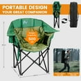 thumbnail image 2 of MOPHOTO 400LBS Oversized Heated Camping Chair - Oversized Padded Outdoor Chair USB Heating, Side Pocket & Carry Bag for Patio, Beach, Fishing, 2 of 6