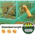 thumbnail image 6 of Quictent Large Metal Chicken Coop Run W/Roosting Perch for 30+ Poultry with Heavy Duty Wire Mesh and Waterproof Roof Cover, Outdoor Walk-in Cage Peak Hen House for Yard Farm, 18x9x6.6FT, 6 of 9