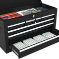 thumbnail image 4 of Odaof 8-Drawer Rolling Tool Chest Toolbox with 4 Wheels High Capacity Tool Storage Cabinet with Locks for Workshop Garage warehouse (Black), 4 of 7