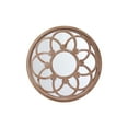 thumbnail image 7 of Sintosin Farmhouse Round French Window Mirrors for Wall Decor 24", Hanging Distressed Rustic Wooden Framed Window Mirror, Decorative Country Decor for Living Room Entryway Hallway, 7 of 7