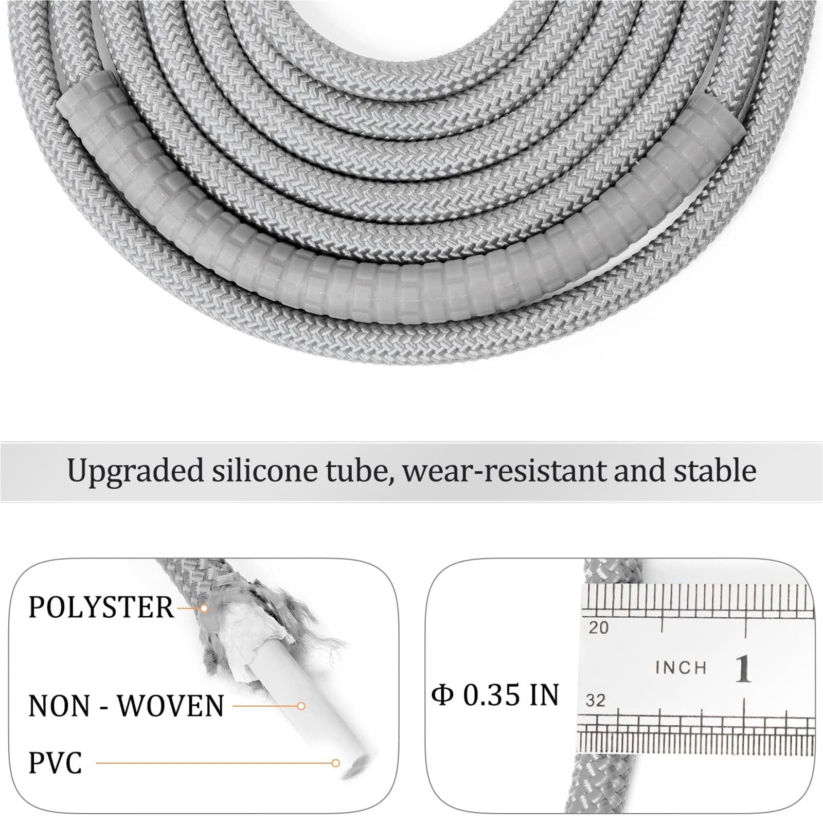 WEIKE Fast jump rope without wrapping ball bearing, professional thick weight-bearing jump rope