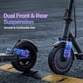 thumbnail image 2 of VOLTVOGUE VV-11 Adult Folding Electric Scooter, 500W Motor 22MPH, 20 Miles Range, 10'' Solid Tire Commuter E Scooter with Dual Braking, Dual Suspension APP, 2 of 10