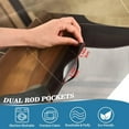 thumbnail image 7 of GZHJMY Driver Cat Half Window Tier Curtains 24 Inch Blackout Thermal Insulating Kitchen Linen Tier Curtains for Kitchen,Bathroom,Cafe, 7 of 7