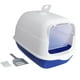 thumbnail image 3 of Caja de arena para gatos, caja de arena para fugas completamente cerrada para gatos pequeños, caja de arena para gatos de borde alto e inodoro, fácil Azul Yinane Bandeja de arena para gatos, 3 of 8
