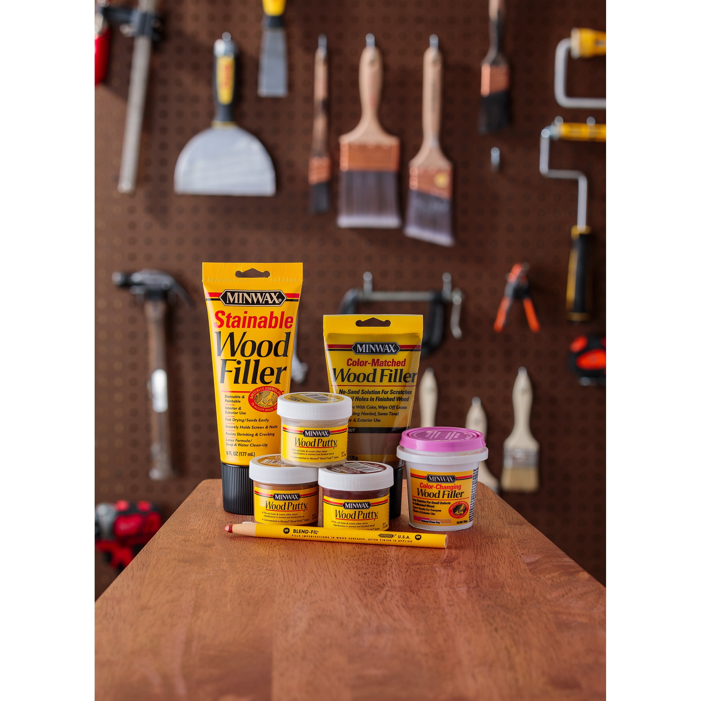 Minwax Stainable Wood Filler 16-oz Natural Wood Filler in the Wood