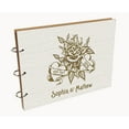 thumbnail image 7 of Darling Souvenir Personalized Engraved Laser Cut Wedding Guest Book Wooden Cover Sign-in Book Registry Guestbook Scrapbook-ZO, 7 of 7