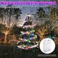 thumbnail image 4 of Viworld Ribbon Fairy Lights, 16.4ft 50 LED Ribbon Christmas Lights, Battery Operated Waterproof Copper Wire String Lights for Xmas Tree Wedding Party Indoor Outdoor Decoration, Multicolor, 4 of 9