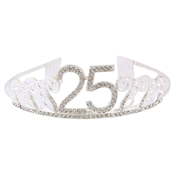 Minnieouse Tocado de cumpleaños, adorno de ropa, accesorios de peinado, adorno de corte de pelo, diadema de celebración, accesorio de fiesta de Accesorio para el cabello veinticinco Minnieouse AP011164-23