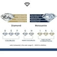 thumbnail image 5 of 2 Carat Mens Moissanite Ring Gold Wedding Bands D Color VVS1 Clarity 925 Sterling Silver Promise Anniversary Lab Diamond Rings for Men Size 8-12, 5 of 7