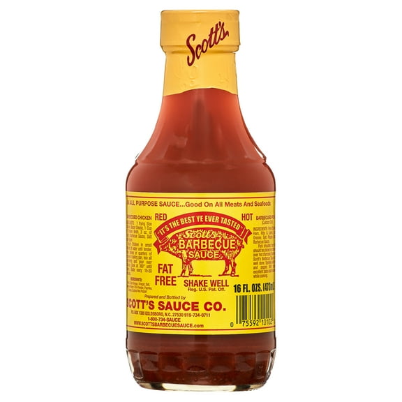Scott's Red Hot Barbecue Sauce, 16 fl oz