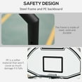 thumbnail image 4 of Outdoor Basketball Hoops Aosom Poolside Basketball Hoop Stand Portable Basketball System Goal, Adjustable Height 3'-4', 30" Backboard,Indoor Basketball Hoops, 4 of 10