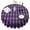 Halloween Purple Checkered, variant on Halloween Purple Spider Web Pattern Round Tablecloth 60"x60",Wrinkle Wipeable Table Cloth for Kitchen Dining Room Picnic Patio Party