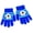 Blue, variant on 1 Pair Flexible Knitted Mitts Kids Cold Weather Gloves Nonslip Design For Snowman Building Winter Sports
