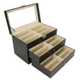 thumbnail image 4 of Organisateur de Lunettes à Fente, Organisateur de Lunettes Multiples Boîte de Rangement pour 18 Lunettes Tiroir de Rangement pour Lunettes Fonctionnalité Intelligente, 4 of 14