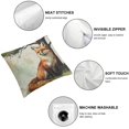 thumbnail image 4 of Log Cabin Decor Vintage Fox Throw Pillow Cover Decorative Cushion Case Home Living Room Bed Sofa Car, 4 of 5