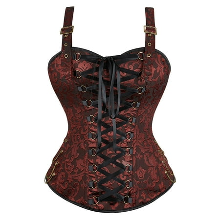 Aofany Womens Corset Top Corsets For Women Overbust Corset Bustier Lingerie Top Gothic Shapewear Underwear