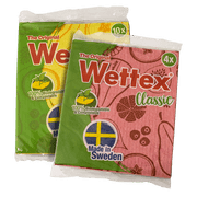 Wettex Swedish dishcloths 14 Pack biodegradable Absorbent dish clothes, reusable Kitchen Towels in Blue, Red, Green, Yellow.