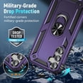 thumbnail image 5 of for Samsung Galaxy A54 5G Case for 54 Case,[Military Grade Drop Tested] Hard Back & Soft Edge Slim Protective Designed Case-Purple, 5 of 12
