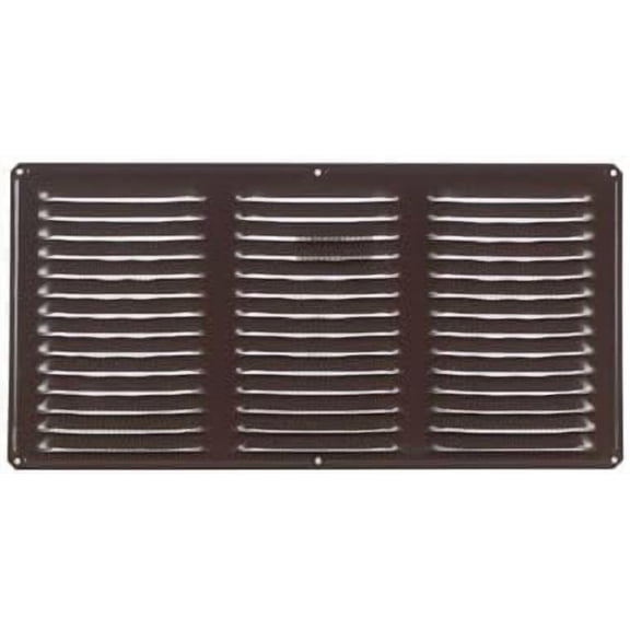 Air Vent 8 in. H x 16 in. L Brown Aluminum Undereave Vent