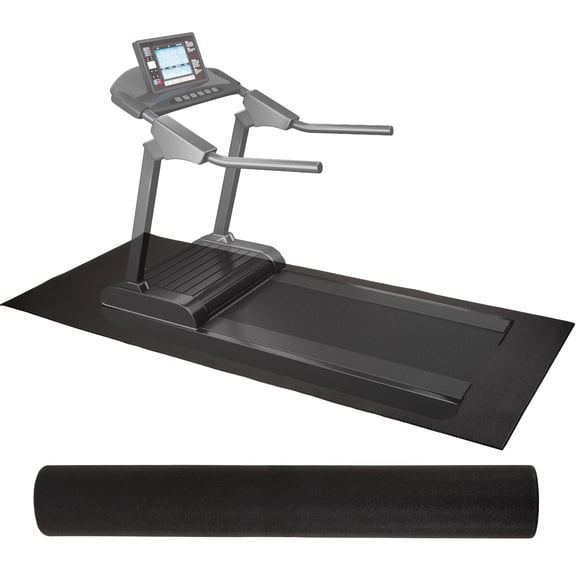 High Density 1/4-Inch Thick Gym Equipment Mat, Non-Slip Floor Protection for Heavy Exercise, Treadmill and Bike Mat