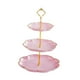 thumbnail image 2 of Soporte para cupcakes de 3 niveles, soporte para pasteles, decoración lujosa para el hogar, soporte para pasteles y postres rosa, 2 of 9