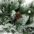 thumbnail image 5 of Northlight Real Touch™ Flocked Rosemary Emerald Angel Pine Artificial Christmas Wreath - 30-Inch,, 5 of 9