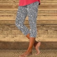 thumbnail image 2 of Audhol Soft Leggings for Women, Women's Fashion Spring Summer Casual 7/8 Length Legging Sparkly Leggings Women Grey XL, 2 of 7