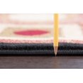 thumbnail image 4 of Hampton Contemporary 5' x 7' Black and Red Polypropylene Indoor Area Rug, 4 of 8