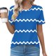 thumbnail image 2 of Tops Cortos para las Mujeres Cuello en V de Moda Casual Manga Corta Primavera Verano Top, Tops de Baile para las Mujeres, 2 of 4