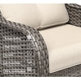thumbnail image 4 of Meetleisure 3 Piece Wicker Patio Furniture Set, Rattan Chairs with Side Table, High Back, Deep Seating, Wide Armrest, Thick Cushions for Deck Porch, Beige, 4 of 9
