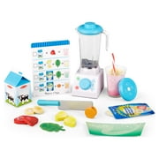 Melissa & Doug Wooden Smoothie Maker Blender 22-Piece Play Food Set
